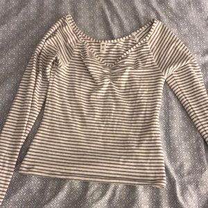 No crop top white and silver small